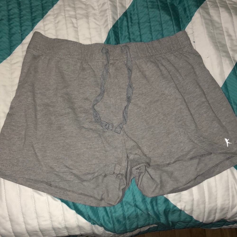 Grey draw string shorts